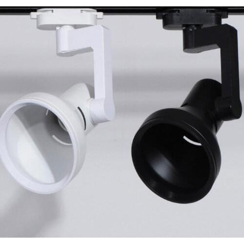 E27 Lamp Base Iron par30 Light holder Two Wire Track Lighting lamp housing Shell accessory 2pcs