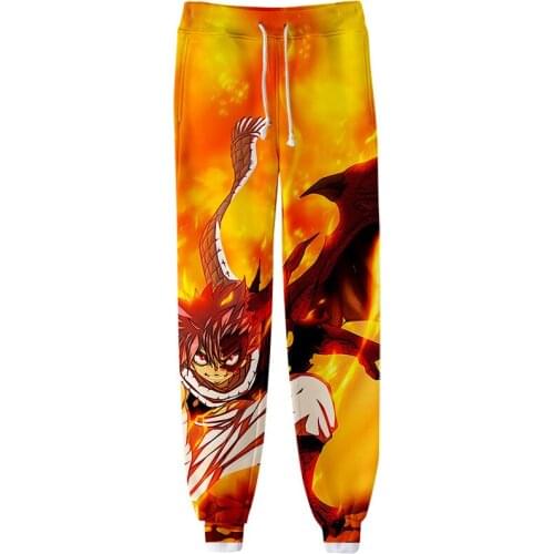 Hot Sale FAIRY TAIL Sweatpants Men Fitness Joggers Spring High Street Anime Trousers 3D Print Pants Sweatpant