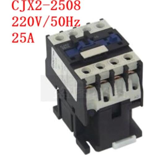 CJX2-2508 380V 220V 110V 24V contactor lc1d NC1 gsc1-25008 two normally open and two normally closed main contacts
