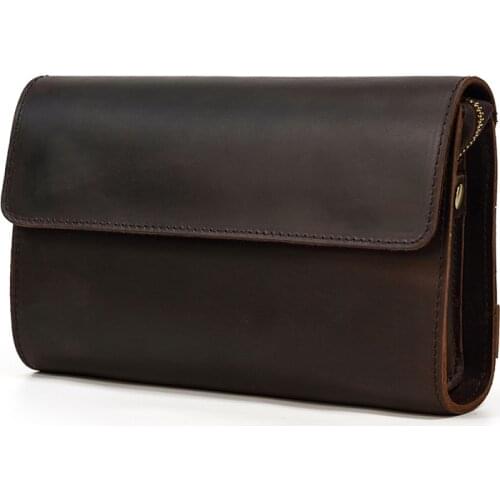 NAHEU New Fashion Male Clutch Genuine Leather Mens Wallet Long Wallet Brand Cowskin Card Holder Men Hasp Vintage Clutch Wallets