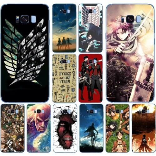 267DD Attack On Titan Anime Soft Silicone Cover Case for Samsung Galaxy S6 S7 edge S8 S9 S10 plus A70 A50 case