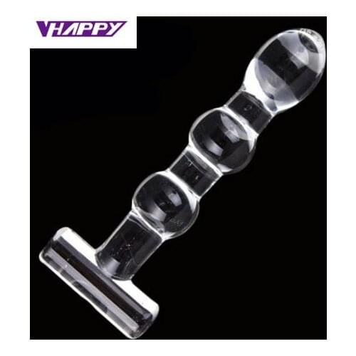 New transparent glass anal plug Husband and wife sex toy Masturbation toys for women VP-AP02020