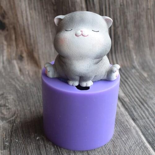 NEWEST Kittens Silicone Fondant Cake Molds Lovely Cat Chocolate Sugarcraft Mould for Cupcake Decorating SQ15101-105