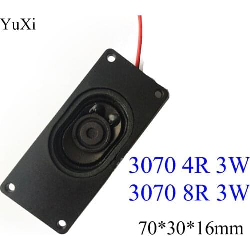 2Pcs Audio Portable Speakers 3070 Box Speaker 8 Ohm 4R /8R 3W DIY Mini TV Computer Speakers