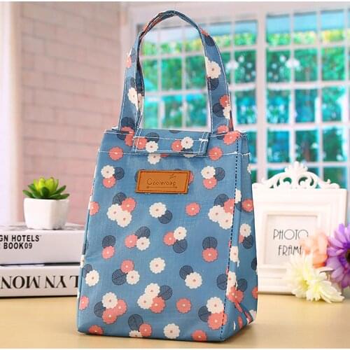Portable Lunch Bag Thermal Insulated Lunch Box Leakproof Reusable Food Storage Bags Cooler Tote Box For School Office Outdoor