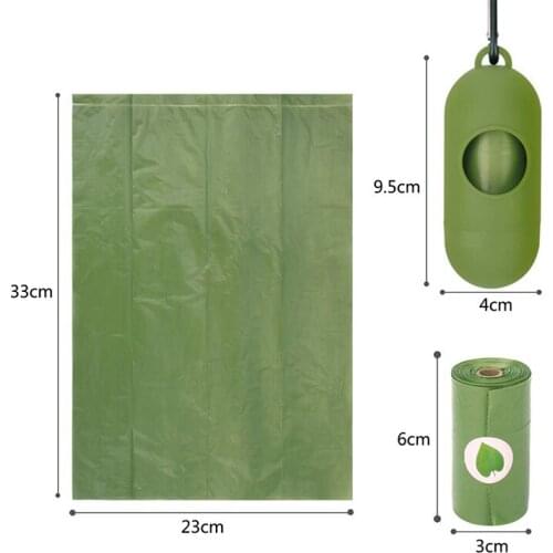 Portable Dog Poop Bag With Dispenser Biodegradable Garbage Bags Outdoor Walking Carrier Waste Bags Dispenser For Dogs Pet Suppli