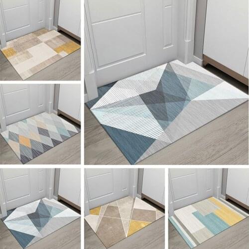Anti-slip Floor Mats Modern Printing Geometric Living Room Carpets Washable Bathroom Bedroom Rugs Home Floor Decorations