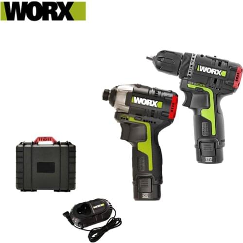 WORX WU130 WU132 12V Brushless Motor Drill Cordless Electric Drill Screwdriver Comboo Kit Power Tools Free Return W12