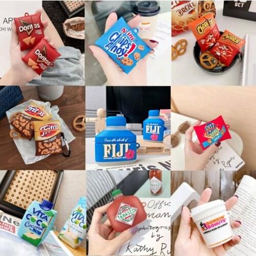 Silicone Cartoon Headphone/Earpods Cover 3D Earphone Case for Airpods 1 2 Pro Case for Apple Air Pods Pro 3 Case Keychain