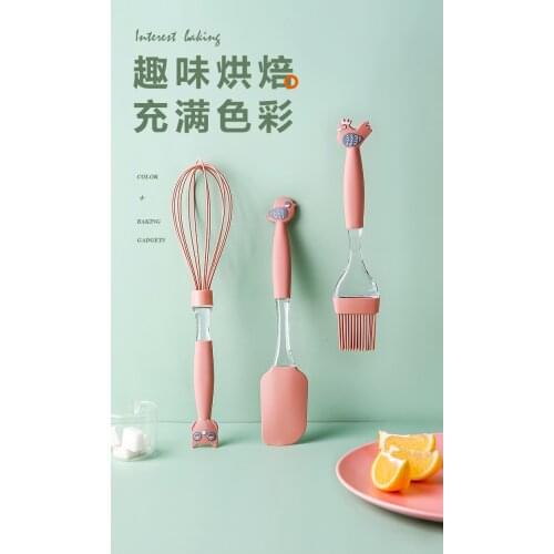 Kawashima House Silicone Scraper Blade Scraper High Temperature Baking Tool Set Home Cake Pasta Dessert Appliances