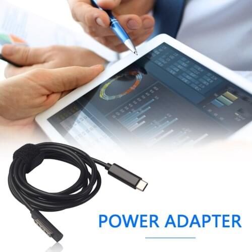 1.5m USB Type C PD Cable Power Supply Charger Adapter Cord for Microsoft Surface Pro 1/2/Surface RT Mobile Phone Fast Charging