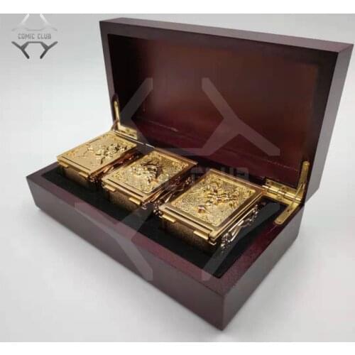 COMIC CLUB instock saint seiya cloth myth 3pcs/set SOG Aries Taurus Gemini alloy metal Pandora cloth box toy for collection