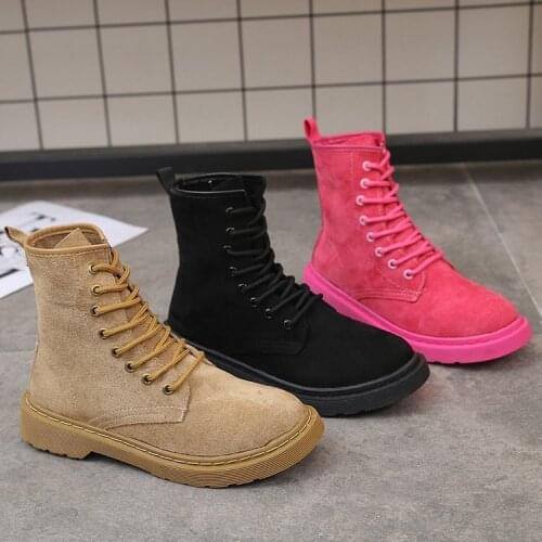 Autumn And Winter Explosion Models Ladies Fashion Lace Short Boots Women Suede Wild Casual Shoes Women Plus Velvet Warm Boots