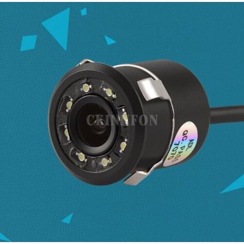 100Pcs/Lot Car Parking Assistance Reversing Back Car Rear View Camera HD CCD Image Sensor Rearview Camera 8LED IR Night Vision