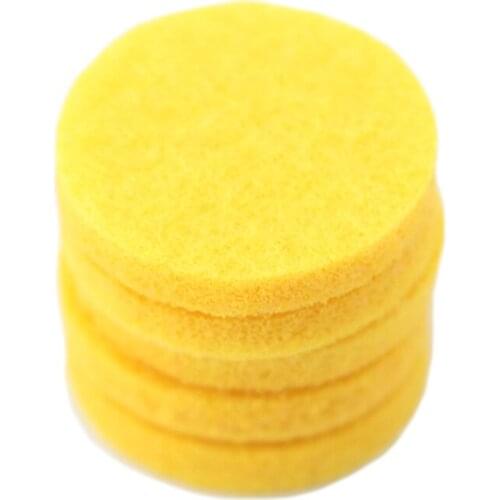100pcs Yellow Colors 22.3mm Round Essential Oils Diffuser Locket Pads Perfume Aroma Locket Replacement Pads