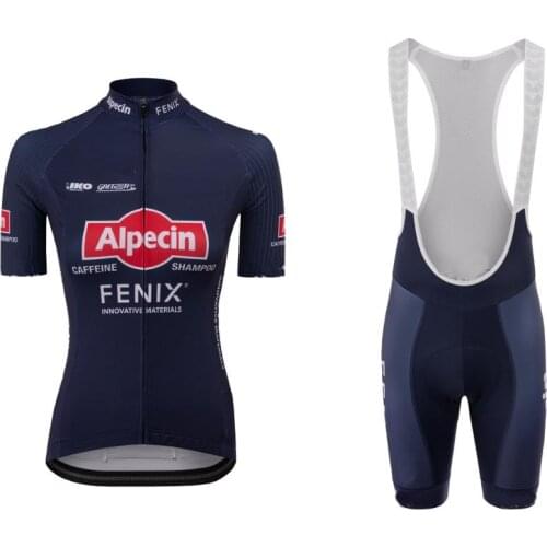 WOMENS 2020 Alpecin Fenix Team Cycling Jersey Short Sleeve Bicycle Clothing With Bib Shorts Ropa Ciclismo