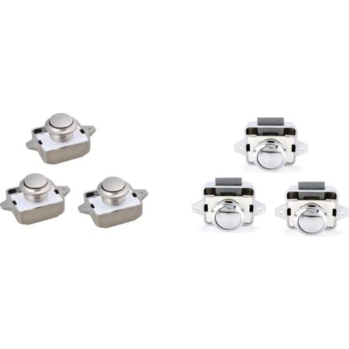GTBL 3PCS Camper Car Push Lock Diameter 26mm RV Caravan Boat Motor Cabinet Drawer Latch Button Locks