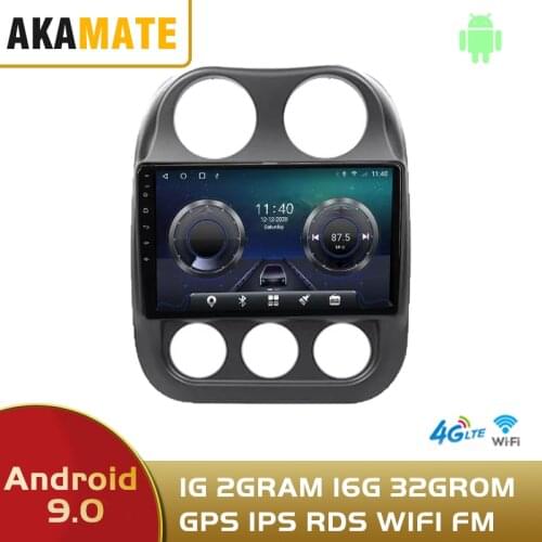 Android 10.0 2din Car Audio Car Video Player Have GPS WIFI IPS FM Bluetooth Touch Screen For Jeep Compass 2010 2015 Car Radio