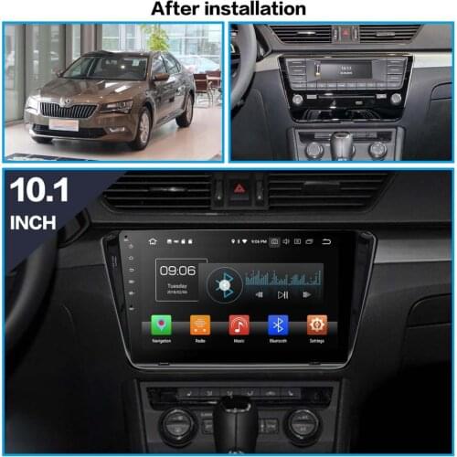 DSP Android 9 GPS Navigation Car DVD player for Skoda Superb 2015-2018 auto radio auto stereo player head uint multimedia 4+64GB