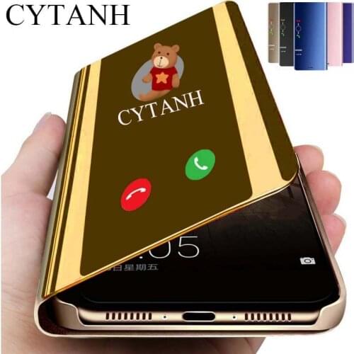 Smart Mirror Phone Case For Samsung Galaxy S10 S9 S8 Plus S10E A6 A8 A7 2018 Note 8 9 A10 A30 A40 A50 A60 A70 M10 M20 M30 Cover