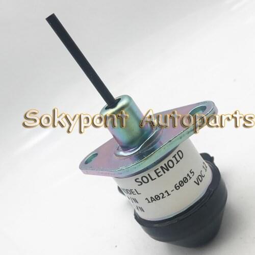 For Kubota Tractor 1A021-60015 1A021-60016 1A021-60017 New Fuel Solenoid Valve 1PC