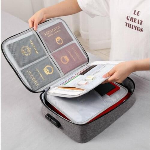 Double Deck Travel Documents Passport Cover Wallet Travel Multi-Purpose Credit Card ID Holder Storage Organizer Clutch Money Bag