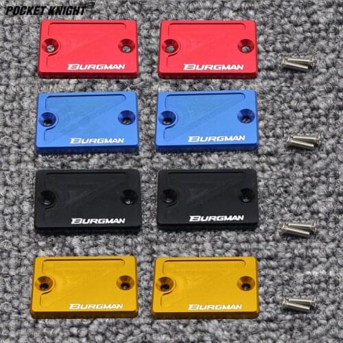 Front Rear Brake Reservoir Cover For SUZUKI UH EEN 125/150/200/250/400 Burgman LT-A400F Motorcycle Brake Fluid Oil Cap