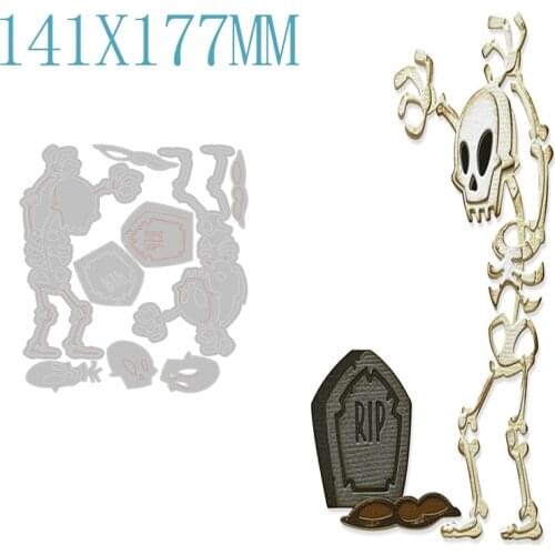 Halloween Skeleton Metal Cutting Dies For DIY Cut Paper Craft Making Window Decoration Greeting Card Scrapbooking No Stamp