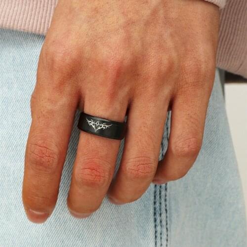 MOREDEAR Fashion Cool For Men And Women 8mm Titanium Ring