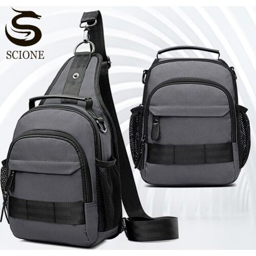 New Fashion Men Waterproof Polyester Chest Bags High Quality Casual Chest Bag Multifunctional Crossbody Bags XA38M