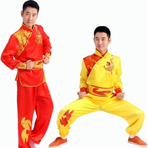 Yangko clothing dance waist drum team Performing Costumes chinese Dragon Dance suits