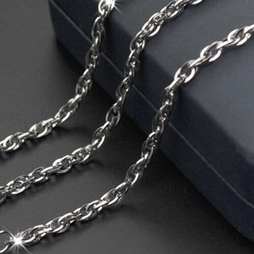 Necklaces for women stainless steel chain necklace simple long necklace men jewelry on the neck gifts male accessories wholesale