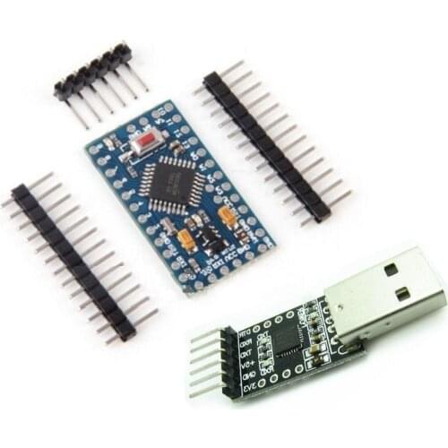 Pro Mini atmega328 5V 16M Arduino Compatible+CP2102 USB 2.0 to UART TTL module