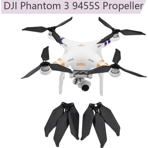 9455S Carbon Fiber Propeller for DJI Phantom 3 Drone Low Noise Props Folding Propeller for DJI Phantom 2 Noise Reduction Blade