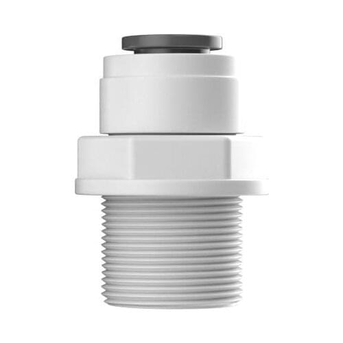 1/2" Male Thread - 3/8" OD Tube PE Pipe Fitting Hose Straight Quick Connector Aquarium RO Water Filter Reverse Osmosis System