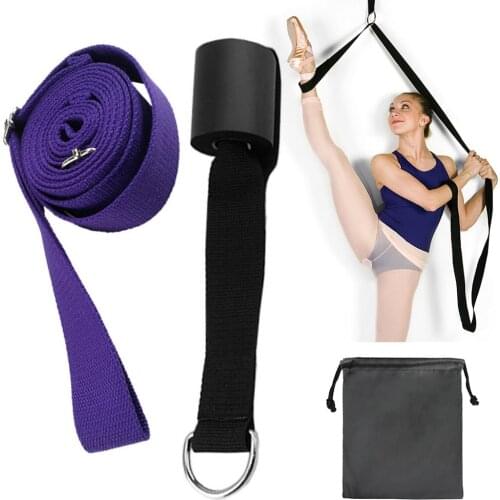 Adjustable Ballet Stretch Band Leg Stretcher with Door Achor Gymnastics Exercise Dance Training Foot Stretching Band Strap