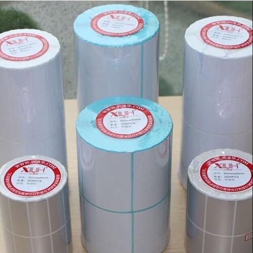 Self adhesive thermal papers barcode shipping labels 35mmx20mm 1000pcs one roll for hospitals can be custom logo blank sticker