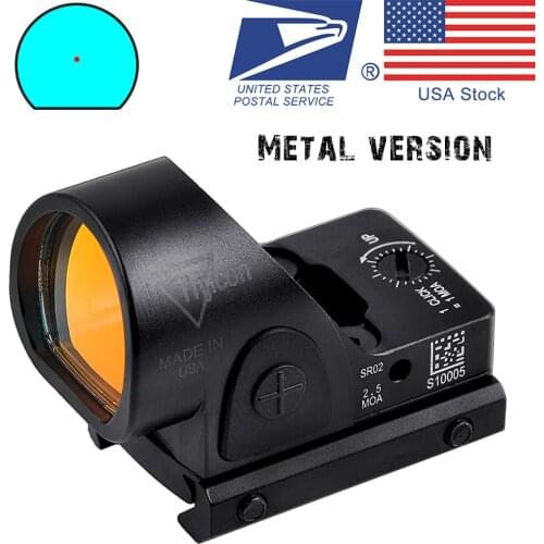 Tactical SRO Red Dot Sight Scope 2.5 Specialized Reflex Red Dot Hunting Precision Adjustable Optic fit 20mm Rail For Collimator