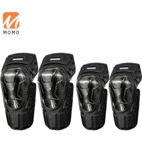 Carbon Knee Pads Scrambling Motorcycle Drop-Resistant Windproof Protective Gears Motorcycle Warm Men and Women Spring and Summer