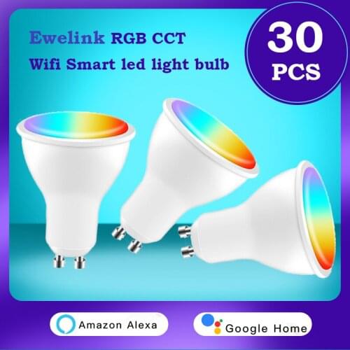 Smart Light Bulb Gu10 WIFI 4W Ewelink App Control Timing Bulb Multicolor Dimmable led Lamp support Alexa Google alice smart home