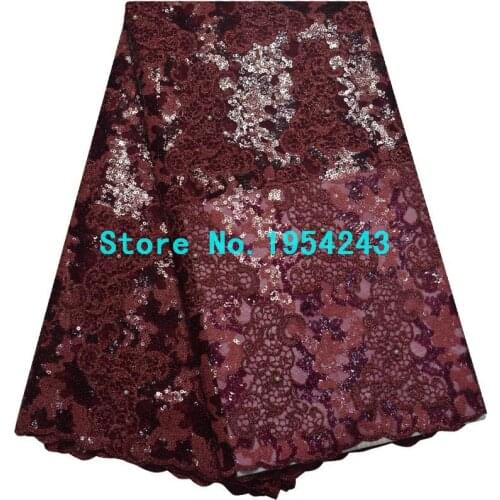 Voile African Lace Fabric Fashionable For Party Dress Organza Nigerian Lace Dresses High Quality African Tulle Lace Fabric KS106