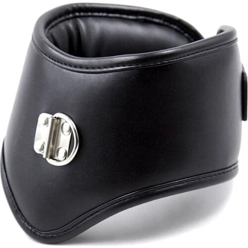 Adult Games Erotic Fetish Slave Bdsm Chastity Neck Collar Leather Bondage Restraint Soft Sponge Padded Sex Products for Couple