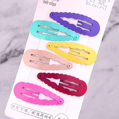 Cute Candy Color Water Drops Hair Clip Hair Accessories Female New BB Clip Girls Fashion Colorful Hair Barrettes Hair Ornament