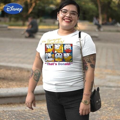 Thats Donald Women T Shirts Plus Size The Summer Holiday Short Sleeve Ropa Aesthetic Cute Korea Clothes Kawaii Cheap White Top