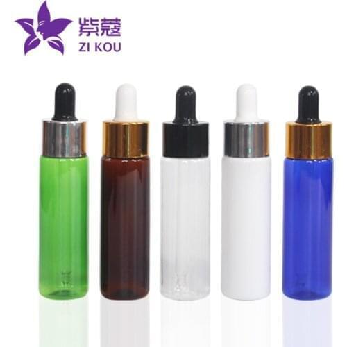 1Pcs 30ml Empty Makeup Glass Bright lid with Glass Eye Dropper Portable Refillable Bottle Esstenial Oil Liquid Container