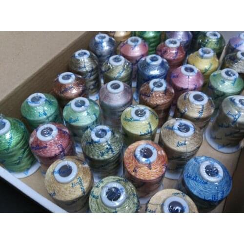 10 Mixed/ variegated colors machine embroidery thread 1000m/cone suitable for most home embroidery machines
