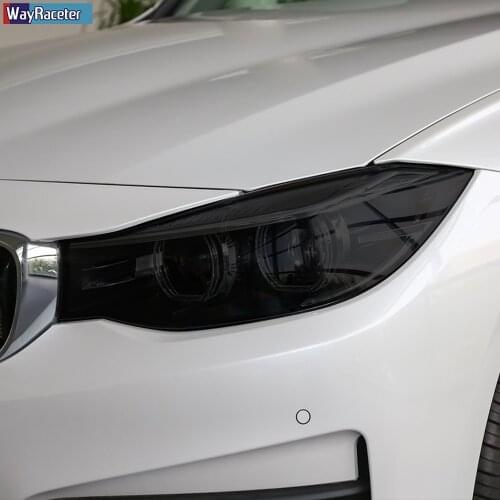 2 Pcs Car Headlight Protective Film Headlamp Transparent Black TPU Sticker For BMW 3 Series F30 F31 G20 G21 F34 GT Accessories