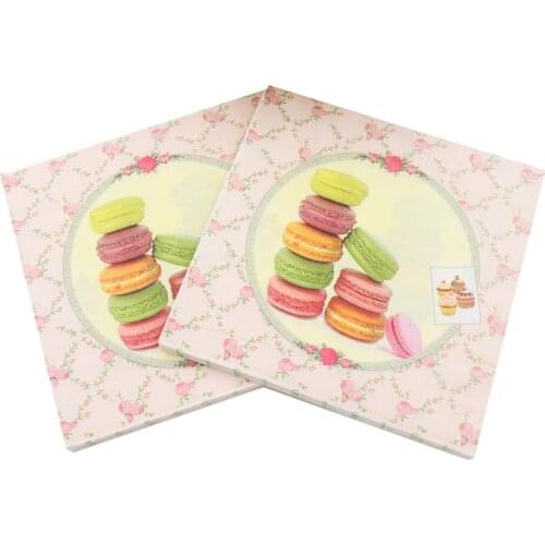 20Napkins/lot 33*33cm Color Printed Napkins Creative Paper Napkins Birthday Wedding Anniversary Days Party Paper Towel Decor