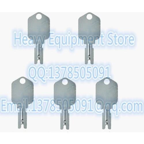 5 PCS 166 186304 Forklift key for Pollak Clark Yale Hyster For Komatsu Mustang Gradall Gehl for Daewoo Doosan A214062 5133504