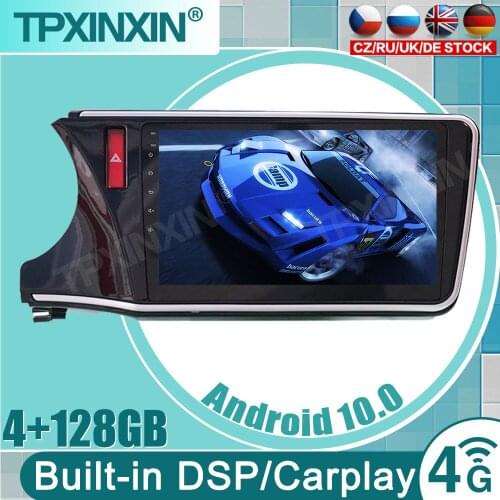 For Honda CITY Left hand 2014-2020 Android Car Radio Stereo Multimedia Player Tape Recorder Auto 2 Din GPS Navigation Head Unit